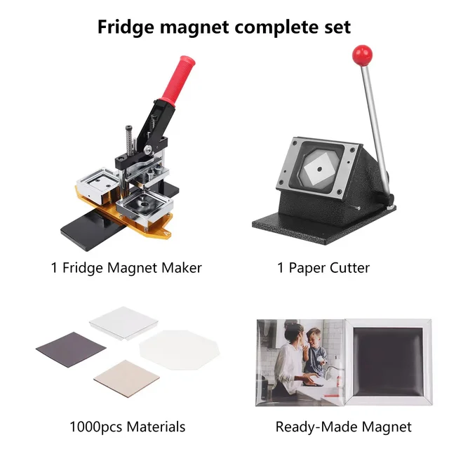 Magnet Machine Kits - 50x50mm. 1000 consumables + 100 extra for testing purposes