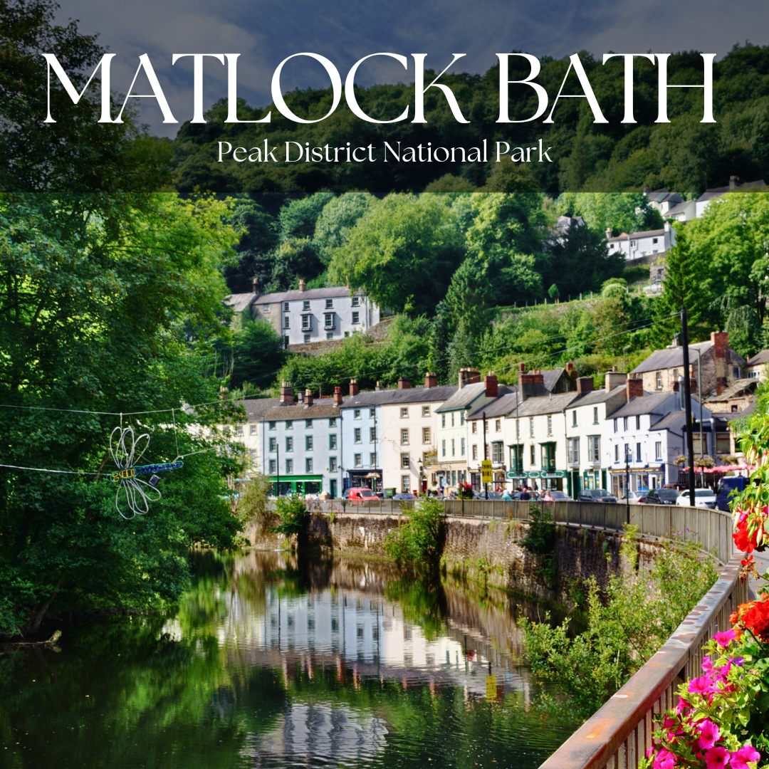 Matlock bath river Derwent in the Peak district