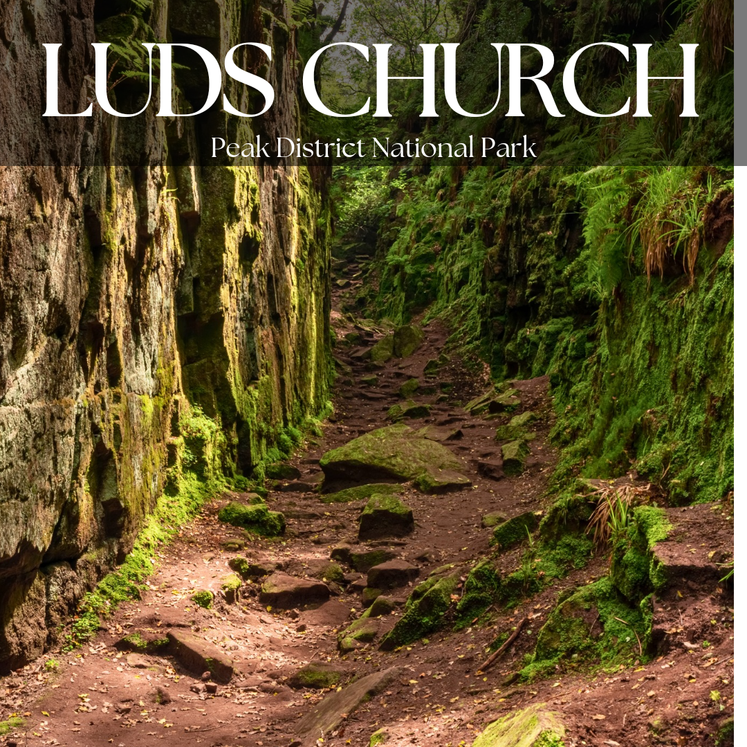 Lush green walls of lids church in the Peak district